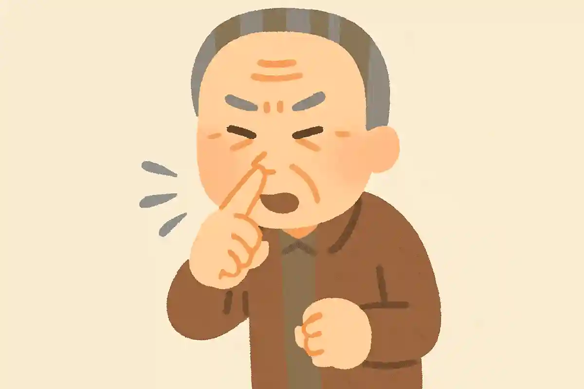くしゃみが出そうなときに、体のある部分を使うと止められます。その体の部分をどう使う?