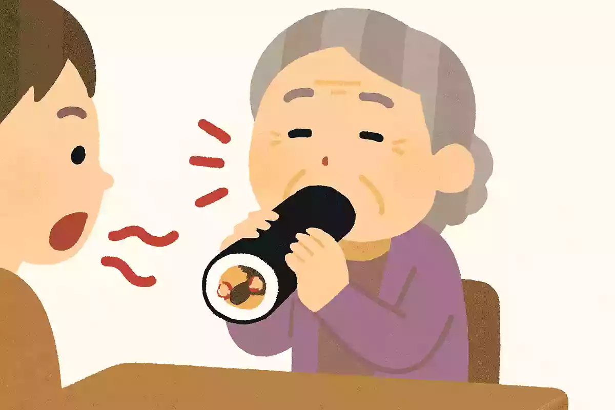節分に恵方巻を食べる際、やってはいけないことはおしゃべりをすること