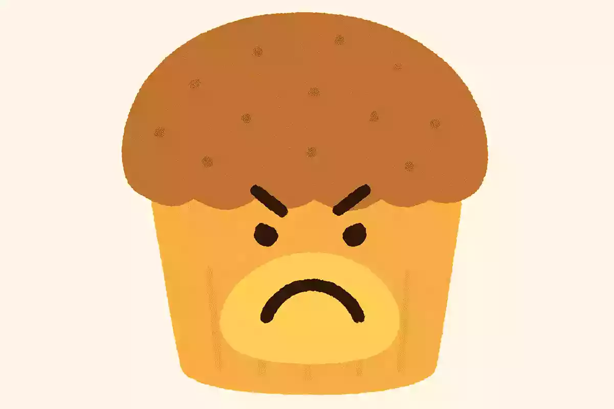 頭は茶色、顔は黄色のいつもプリプリ怒っている食べ物は何でしょう?