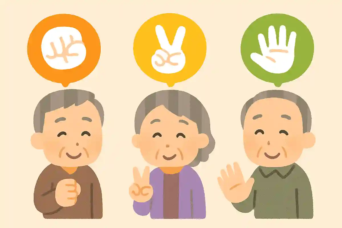 石、はさみ、紙