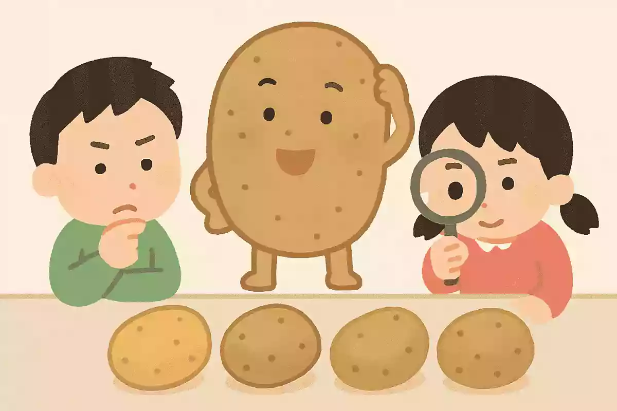 美味しいじゃがいもの見分け方はどれでしょう。
