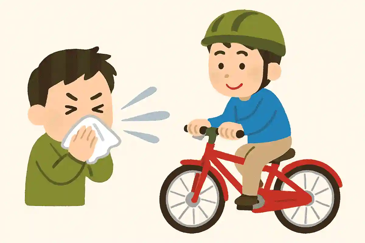 くしゃみの速さと同じスピードの乗り物は自転車である。○か×か?