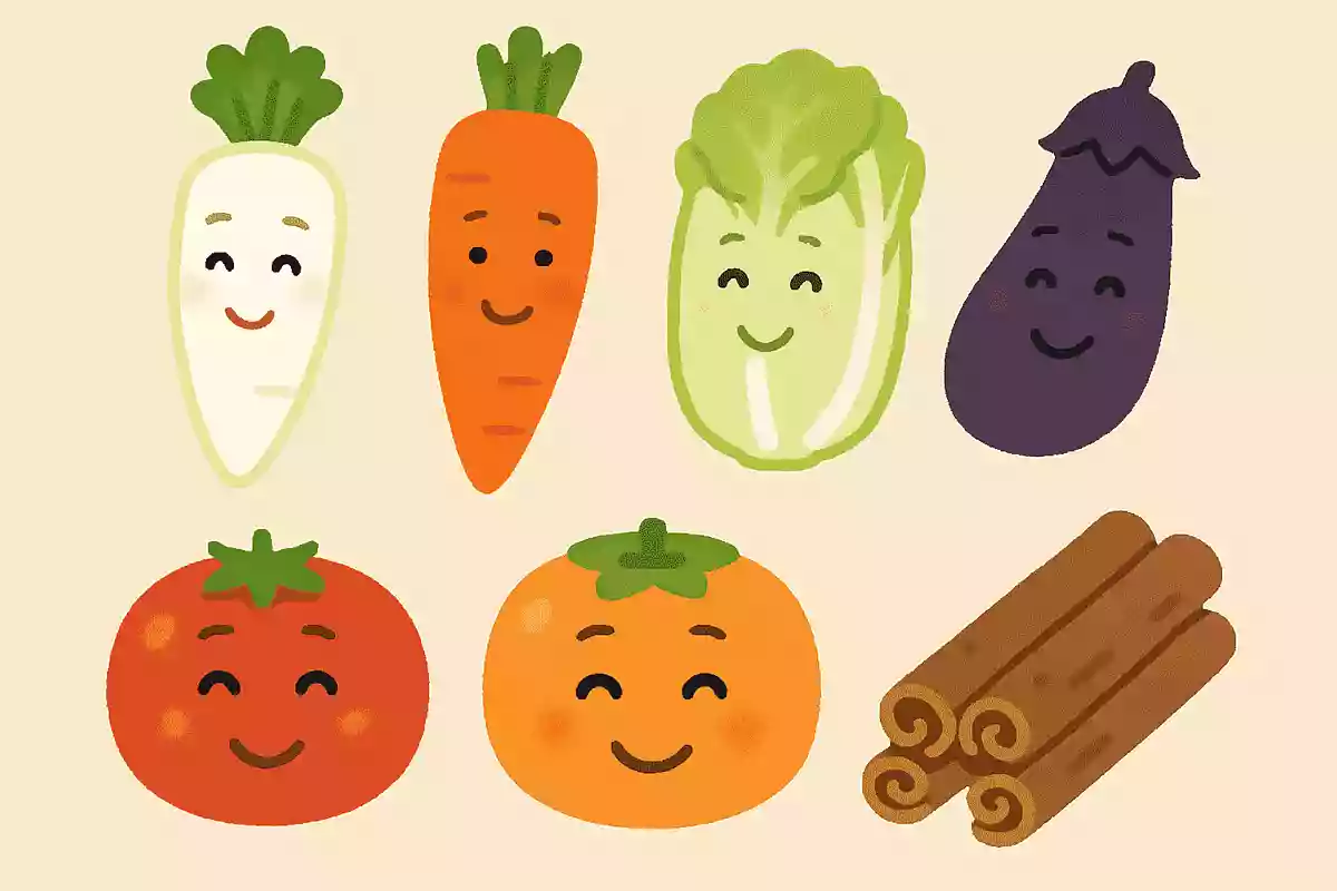 冬至の七草には「ん」が2つつく食べ物が選ばれている。