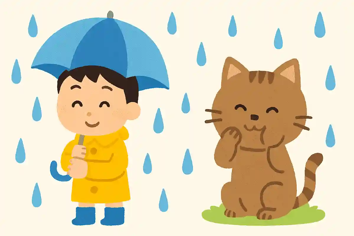 ある動物が顔を洗うと雨が降ると言われていますが、その動物はなんでしょう？