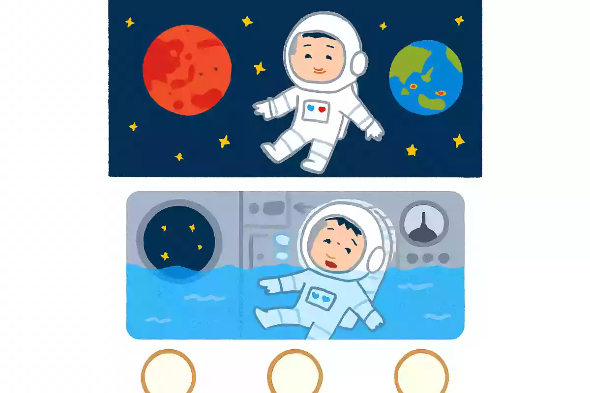 宇宙船の中で水を出すとどうなる?