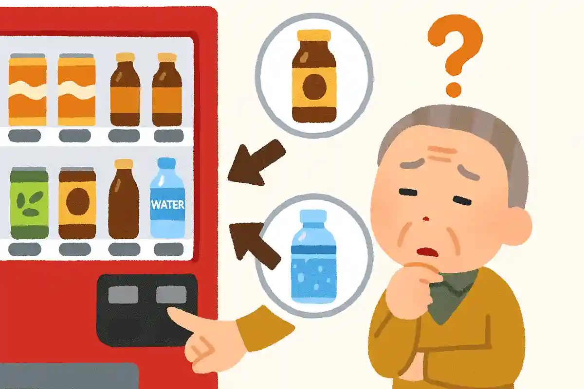 自販機のボタンを左右同時に押した場合、どちらの商品が出てくるでしょうか?