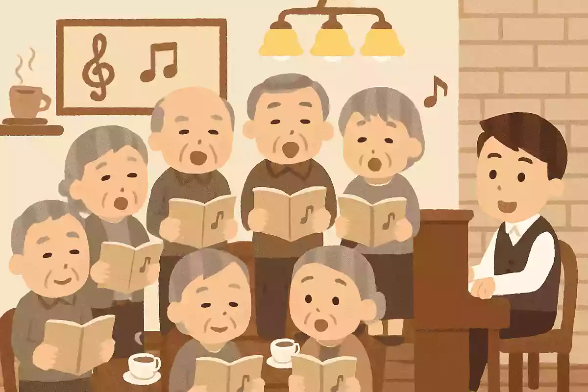 昭和30年頃に日本の都市部で流行した、みんなで合唱する喫茶店を何喫茶と呼んだのでしょうか?
