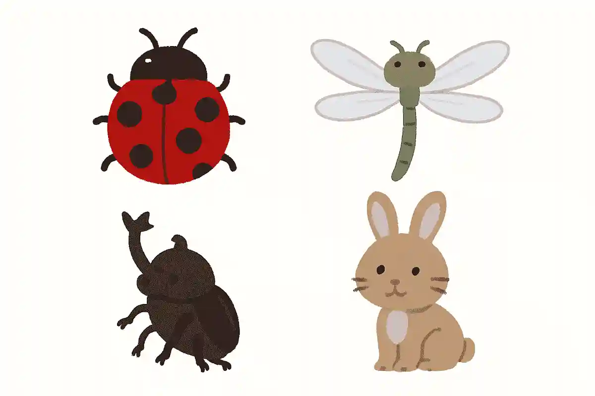このなかで昆虫でないのはどれ?