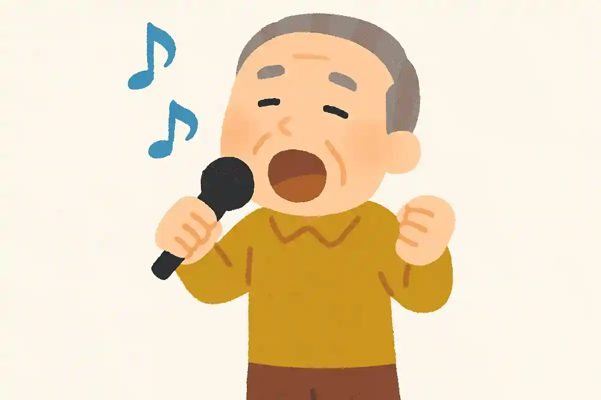 カラオケで高い声で歌うためには、片手で何をするといいでしょうか?