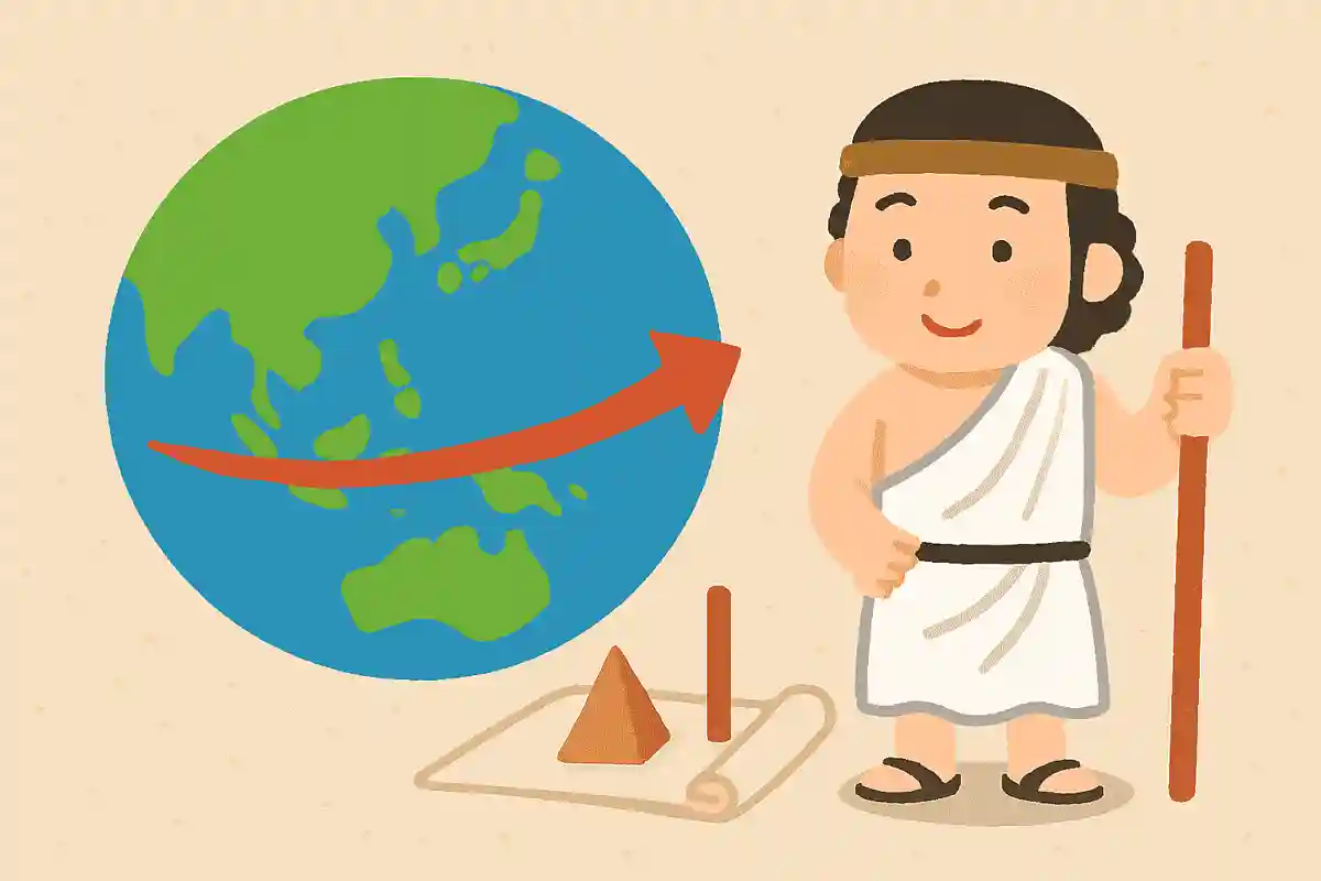 地球1周の距離が初めて計られたのは紀元前