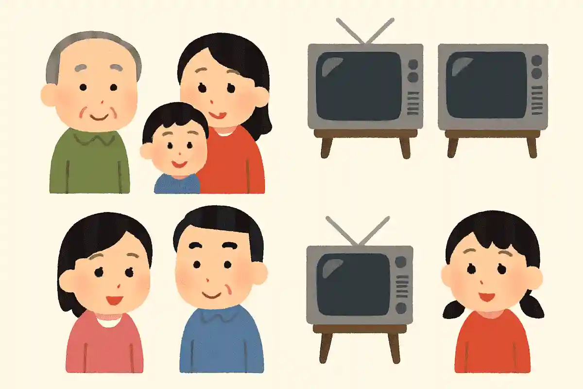 昭和時代ではテレビは一家に何台だったでしょうか?