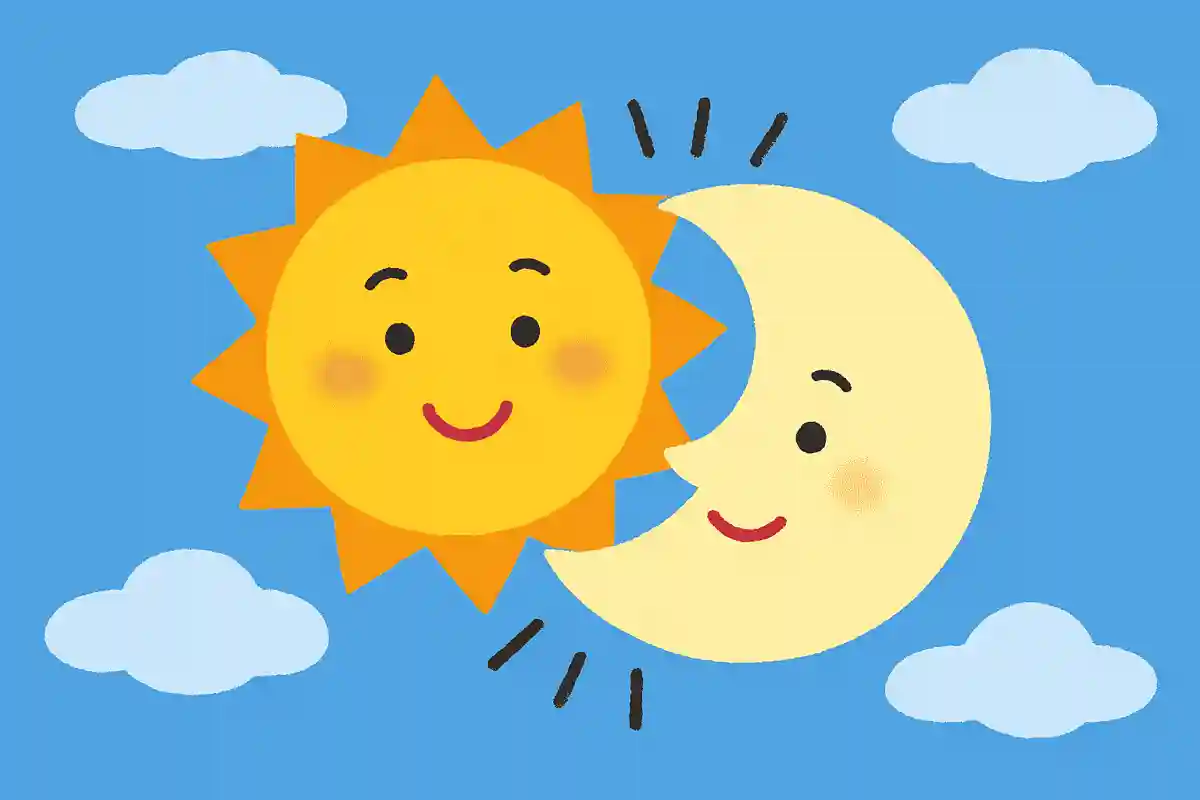 太陽と月が一緒に出てくるとどうなるでしょう?