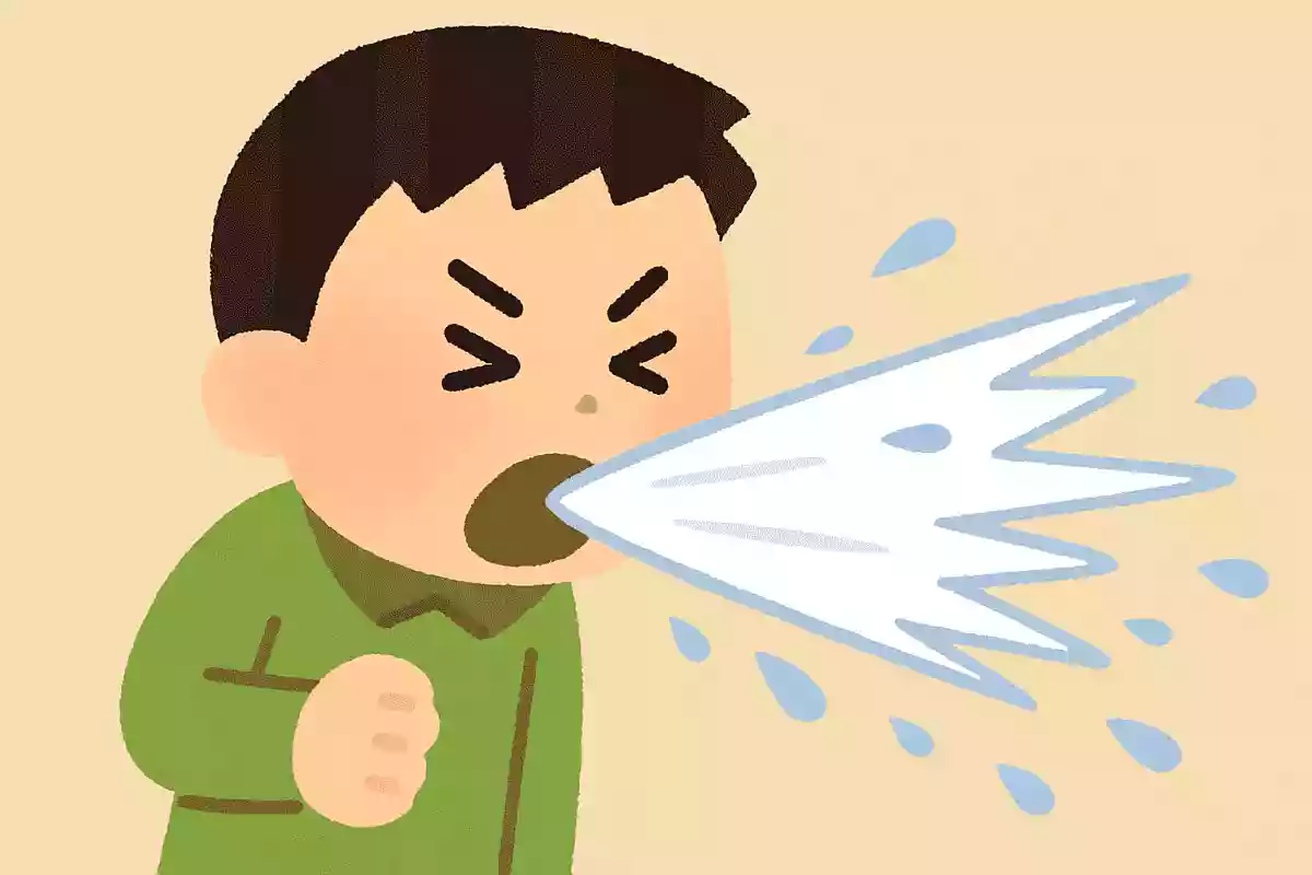 くしゃみの速度は時速100km以上ある