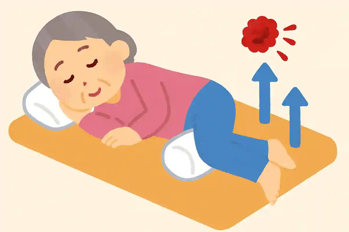 寝方を工夫すると、血栓ができにくくなります。どのような体勢でしょうか?