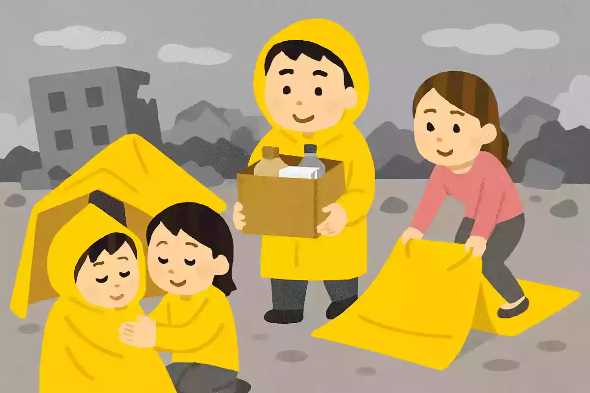 災害時、レインコートが雨具としての用途以外で活躍するのはどんな用途でしょう?