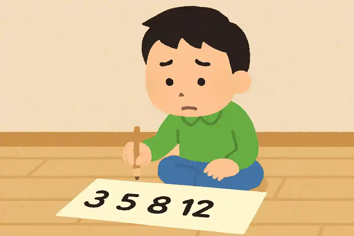 3、5、8、12、17と増えていく数字パターンで、規則に従ったとき次に来るべき数字は?