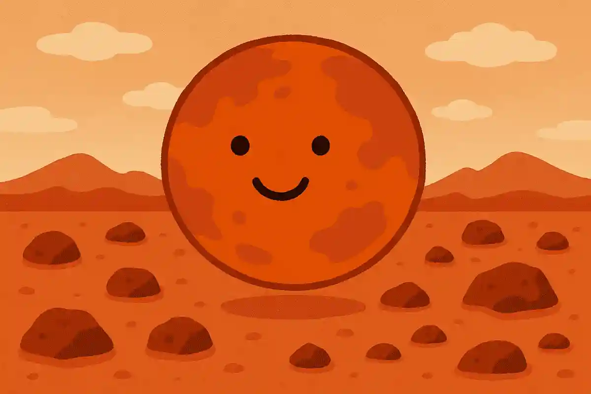 火星が赤く見えるのは土や岩が錆びているから