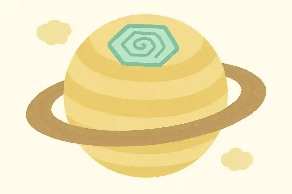 土星には六角形の雲の模様がある