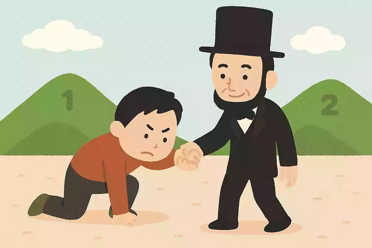 君がつまずいてしまったことに興味はない。そこから立ち上がることに関心があるのだエイブラハム・リンカーン
