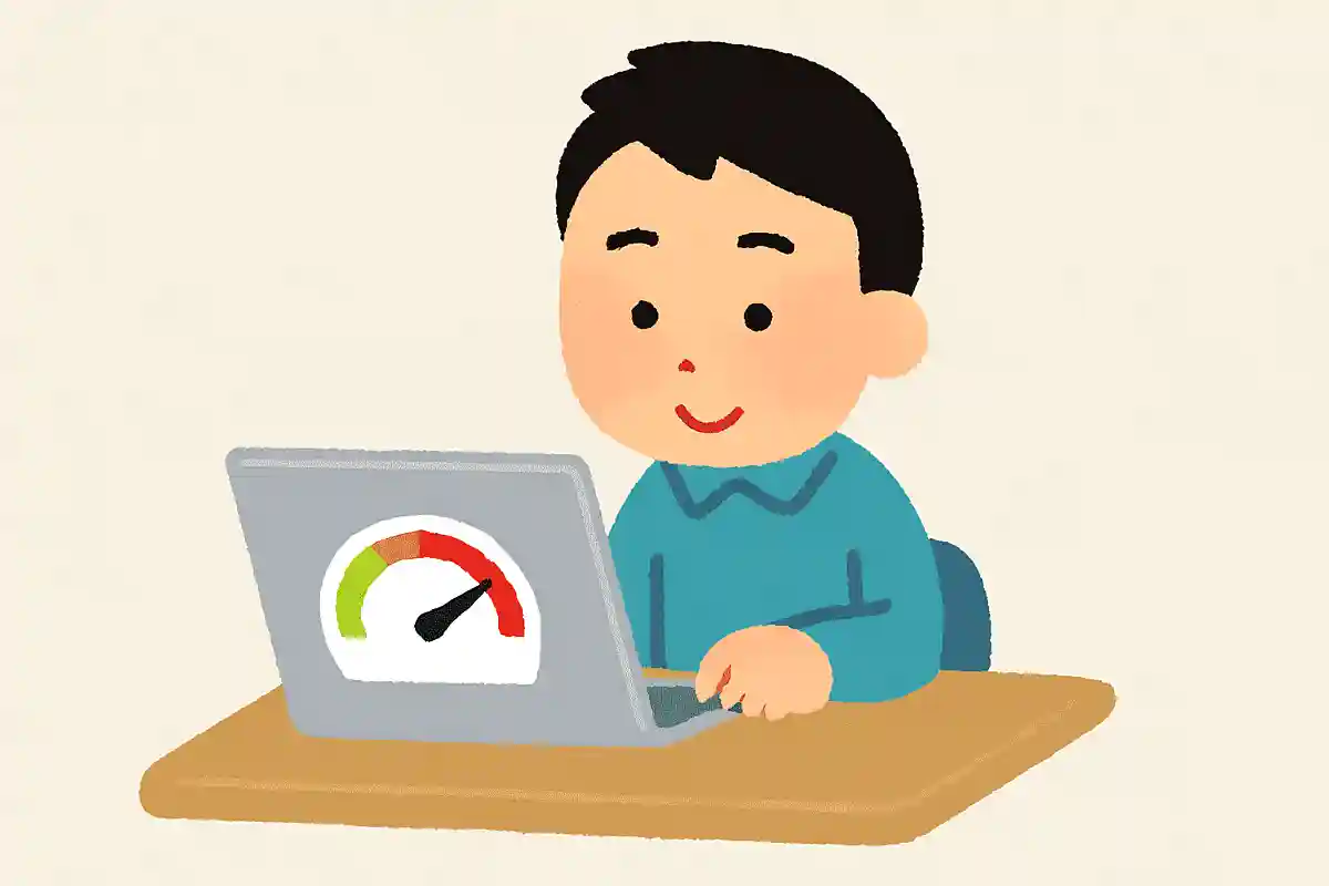 「インターネット速度テスト」と検索すると使用しているネット回線の速度を計測してくれる