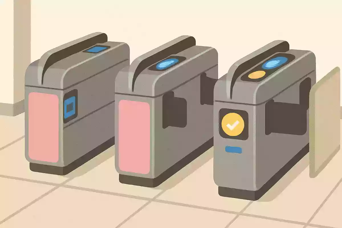 駅の改札