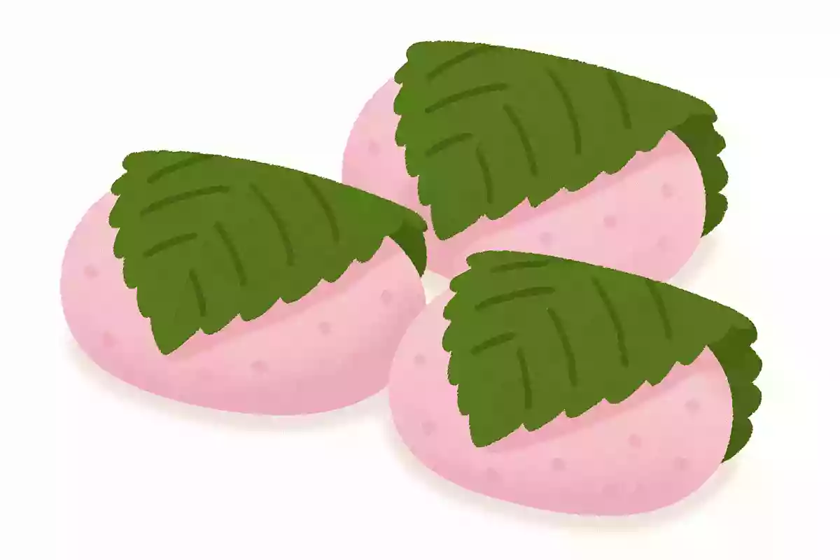 桜餅の葉っぱは香りづけのために巻かれている