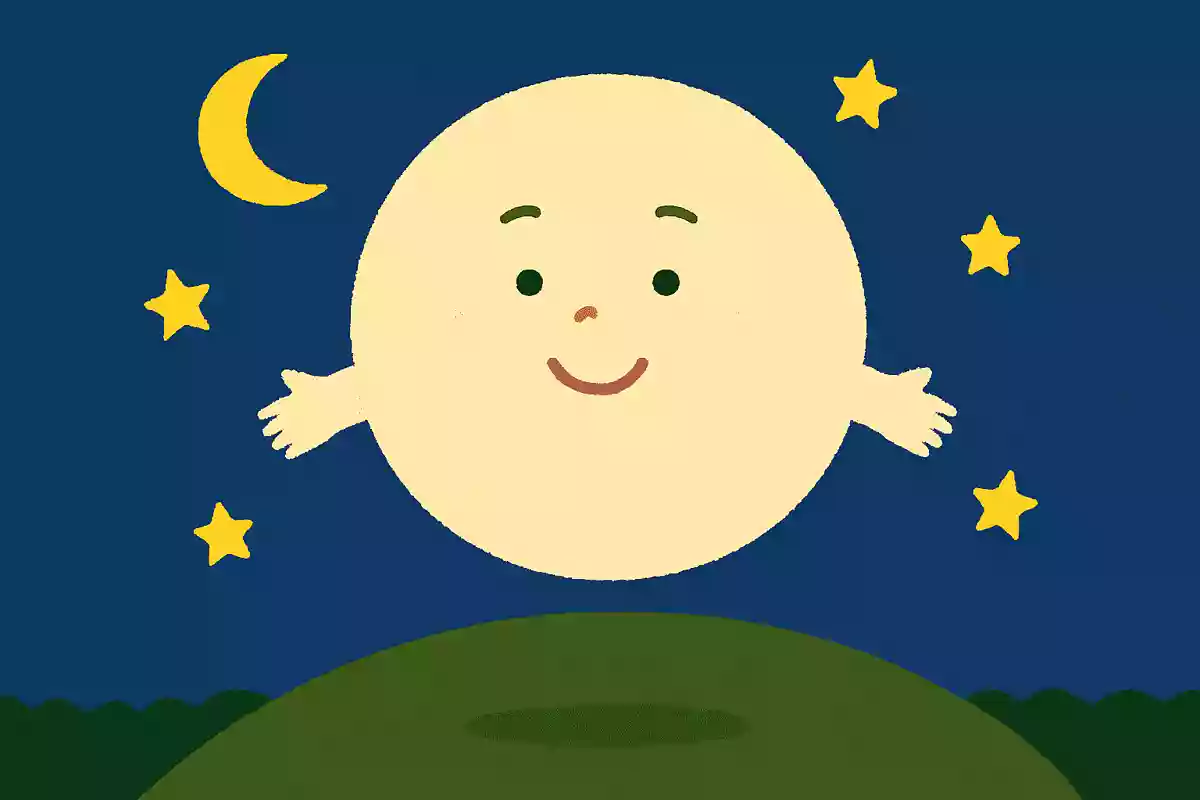 夜になると出てきて、太ったりやせたりするものはなんでしょう?