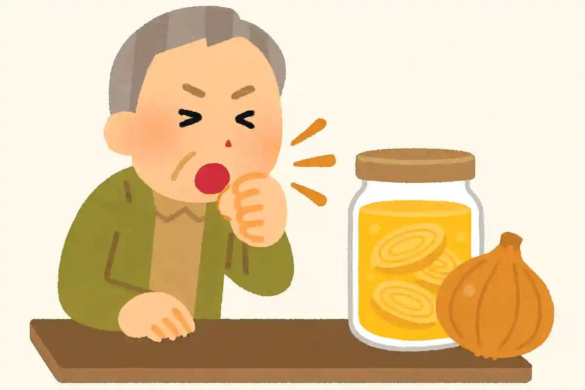 せきが止まらないときに、はちみつにある野菜を漬け込んだ汁を飲むと治まります。ある野菜とは何でしょうか？