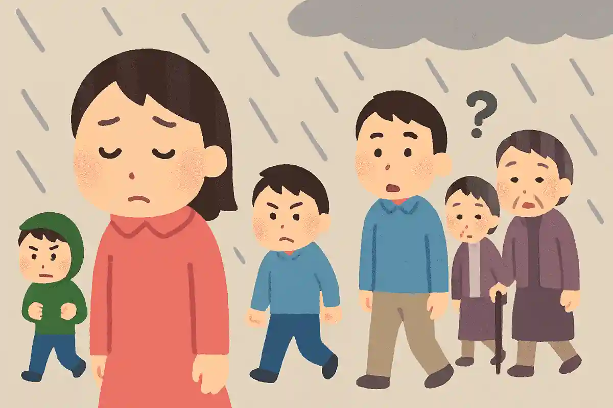 雨が降っているのに誰も傘をさしていないのはどうしてでしょうか？