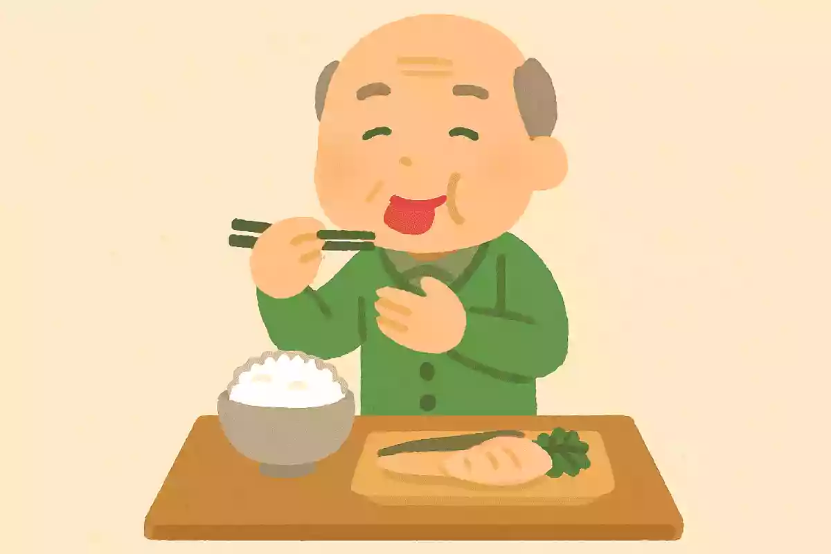 よく噛みましょう。食べ物も人生もよく噛みしめると本当の味がわかります