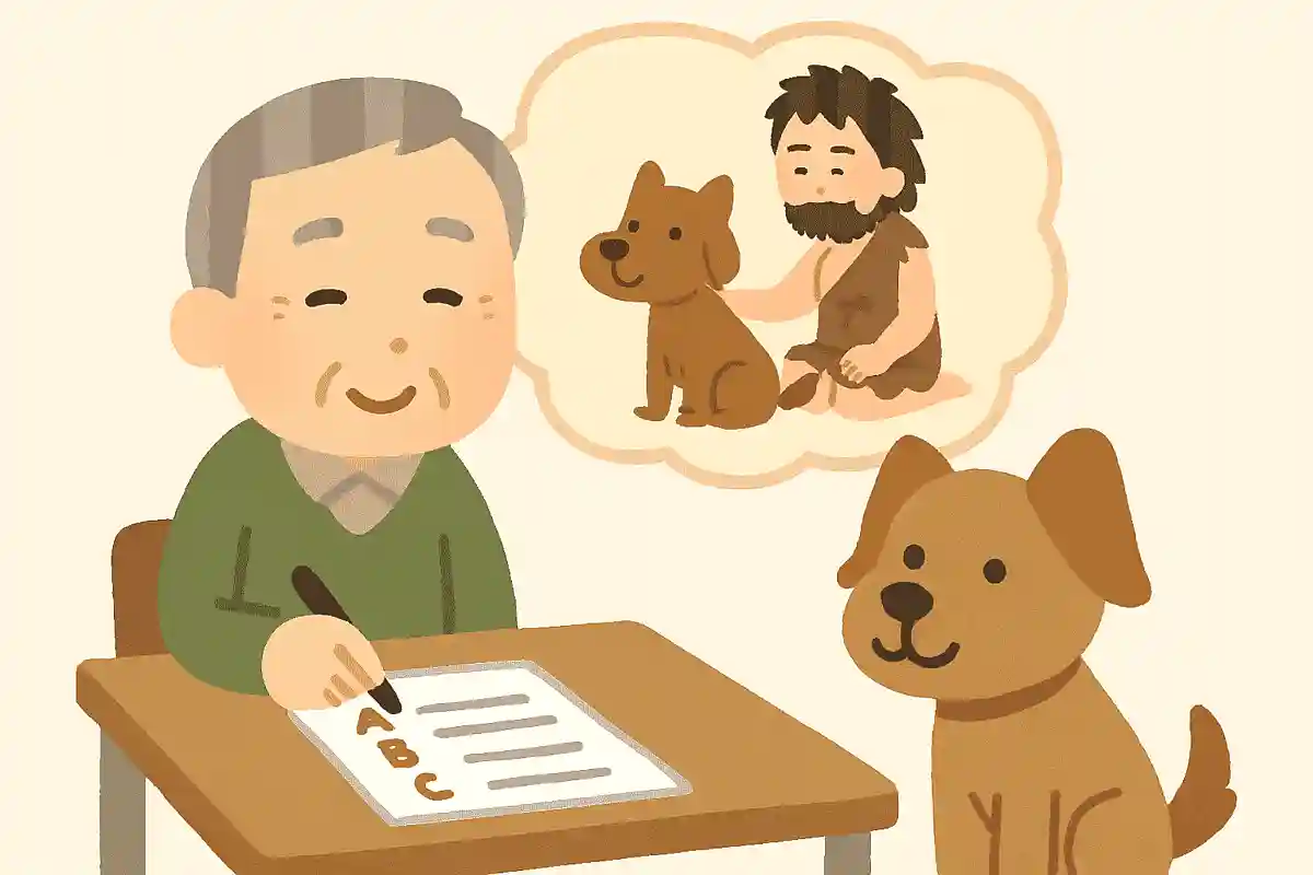 いやしを与えてくれる犬は、いつ頃から人と一緒に生活していたでしょうか?