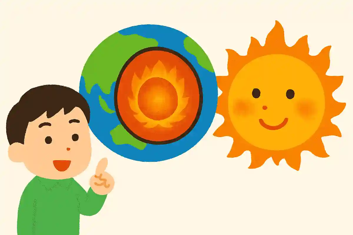 地球の中心の温度は太陽の表面温度と同じくらい