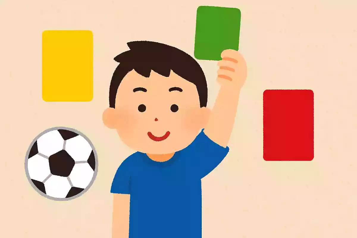 サッカーにおいてイエローカードは「警告」、レッドカードは「退場」を意味します。ではグリーンカードは？