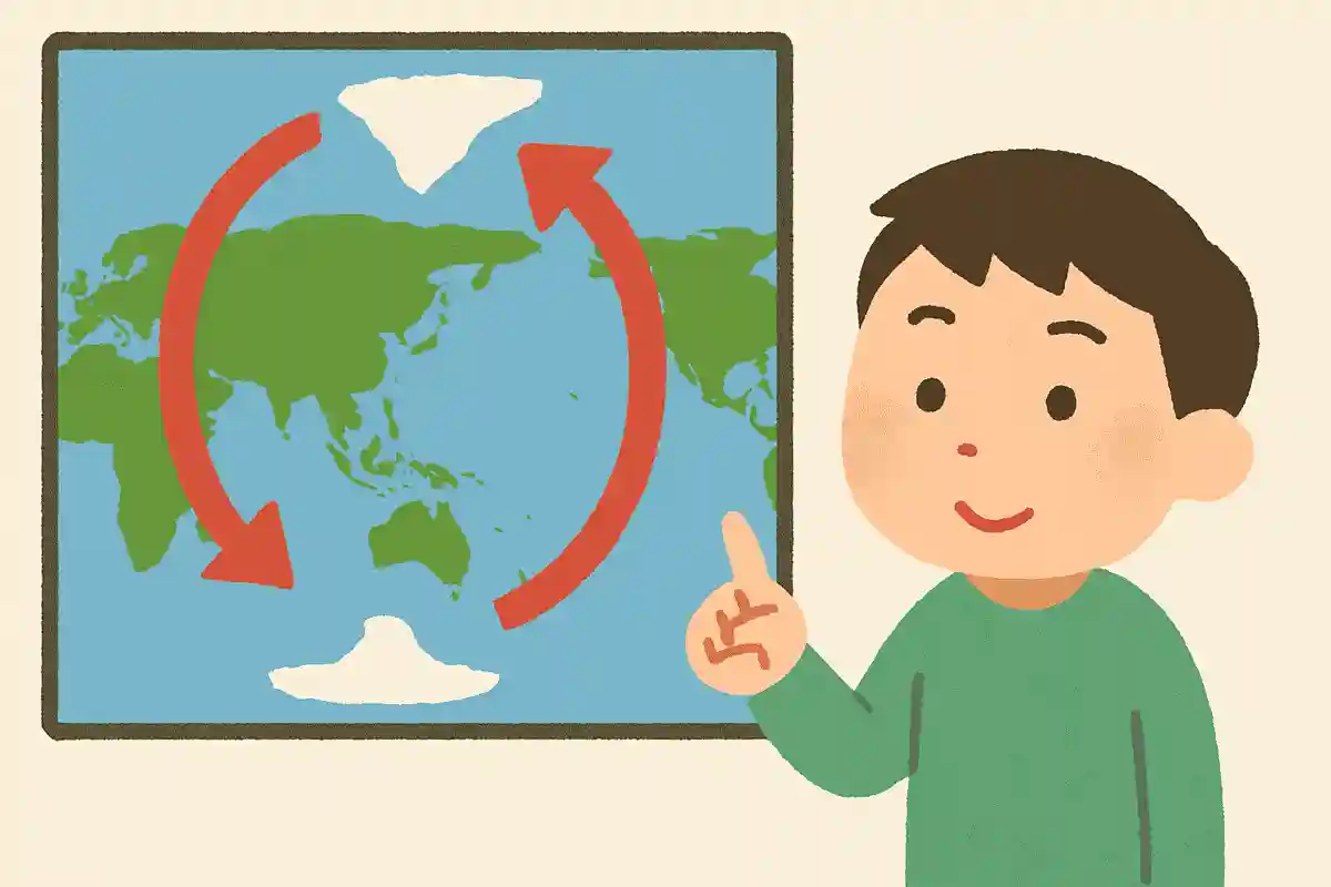 N極とS極は何度か入れ替わっている