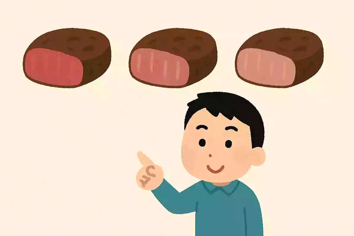 肉の焼き加減を表す言葉は次のうちどれ?