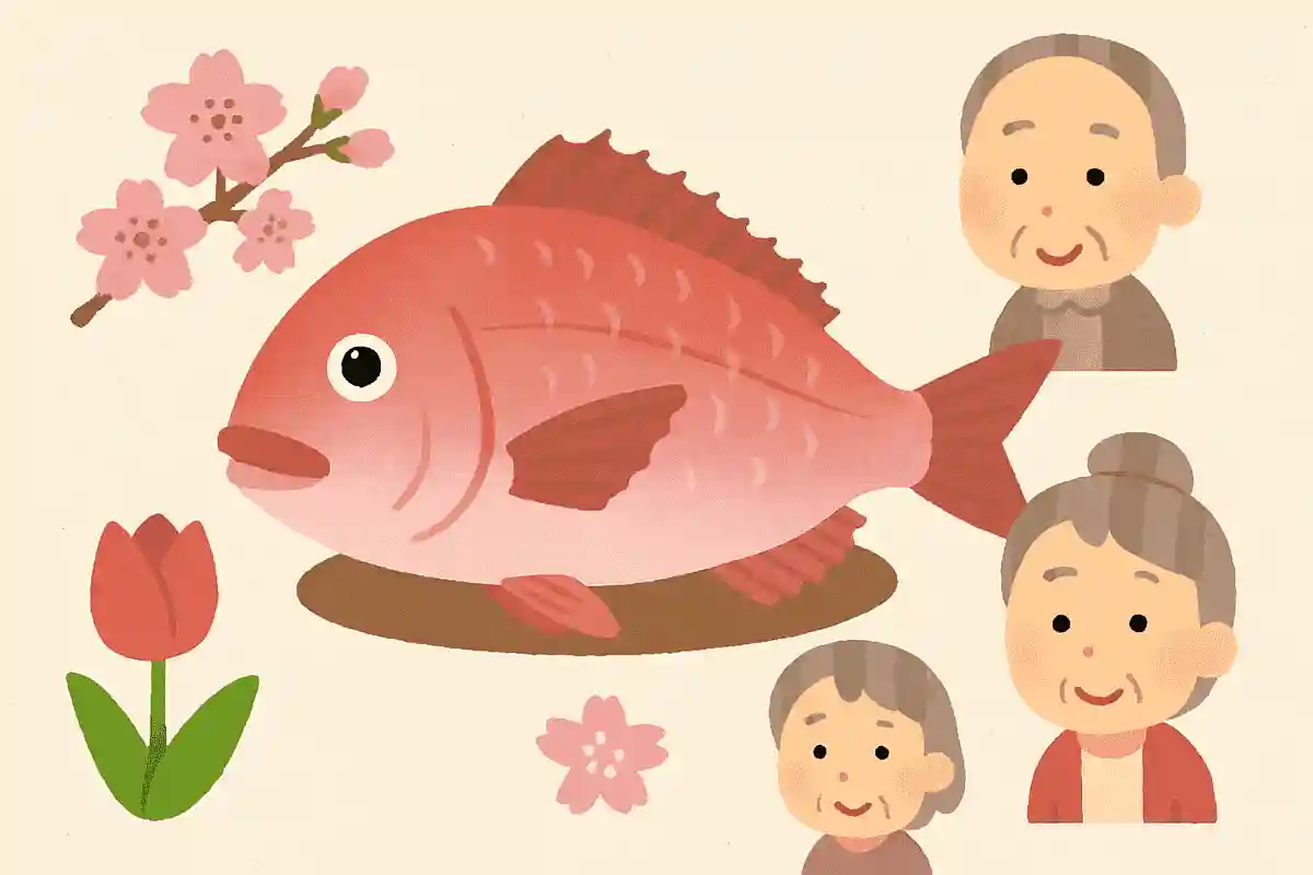 桜鯛は3から4月にとれた真鯛のことを言う