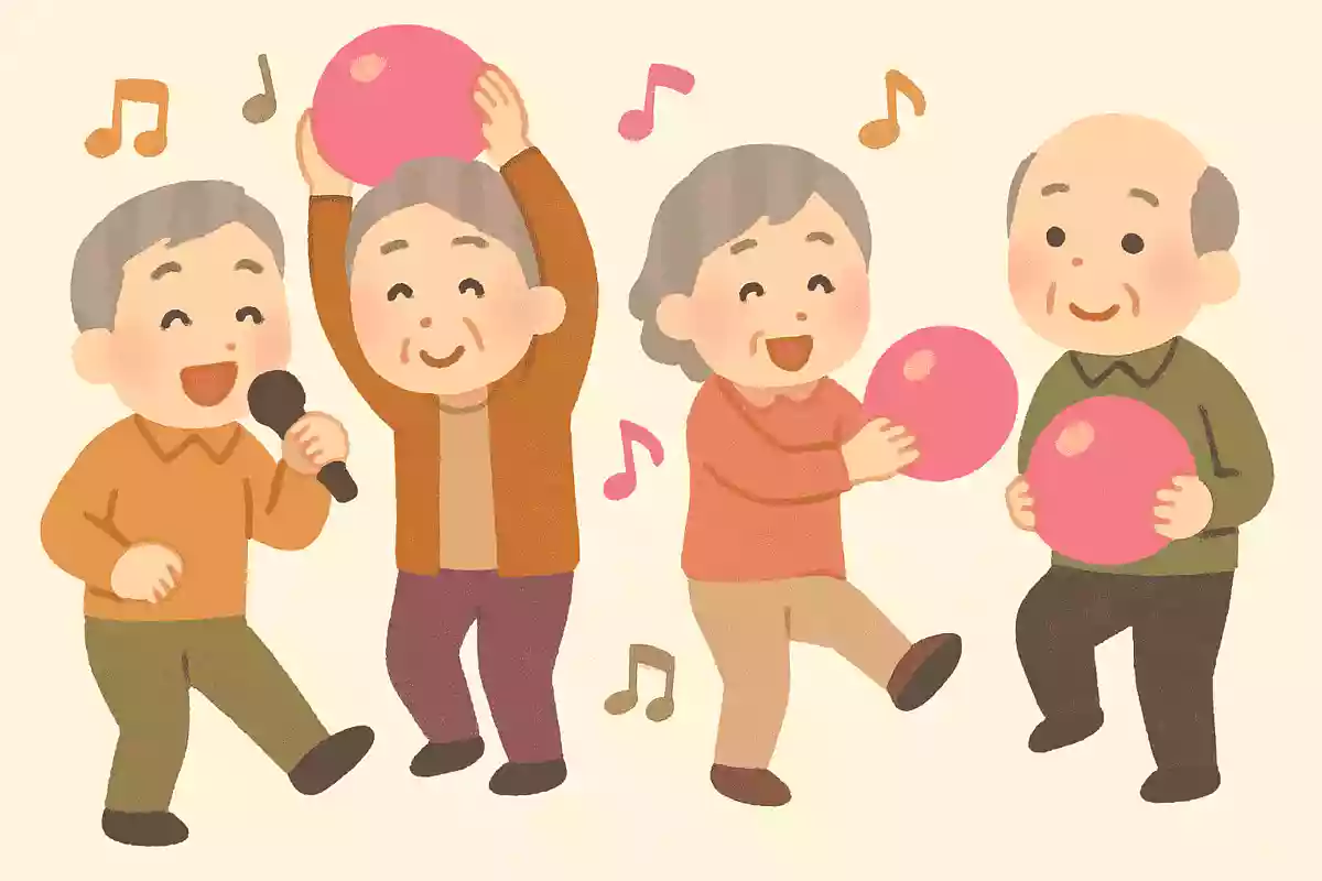 歌って踊って！ボール体操