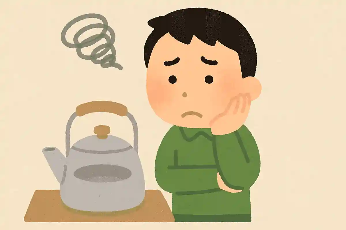 ヤカンで沸かしたお湯が5時間後に無くなっていました。いったいなぜでしょうか？