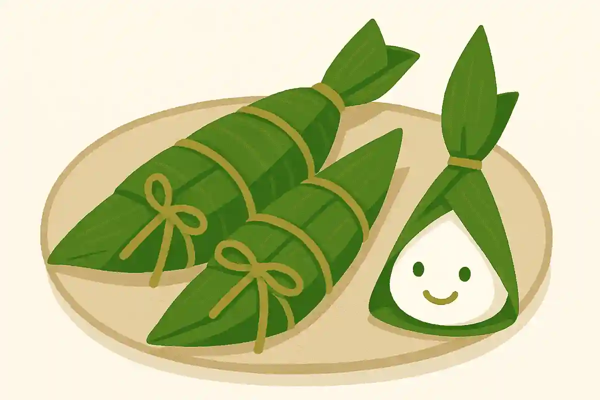 こどもの日に柏餅と同じように食べられる笹の葉に巻かれた食べ物はなんでしょうか？