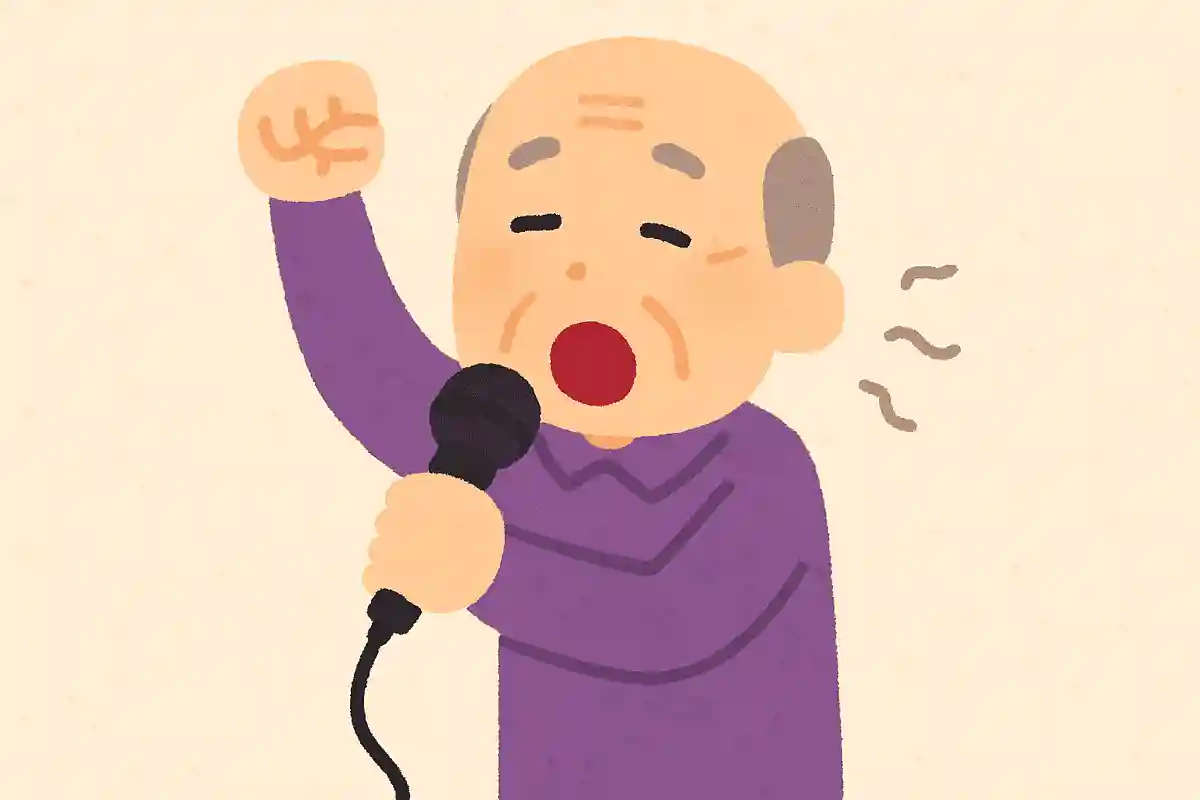 カラオケで高い声で歌うためには、片手で何をするといいでしょうか?