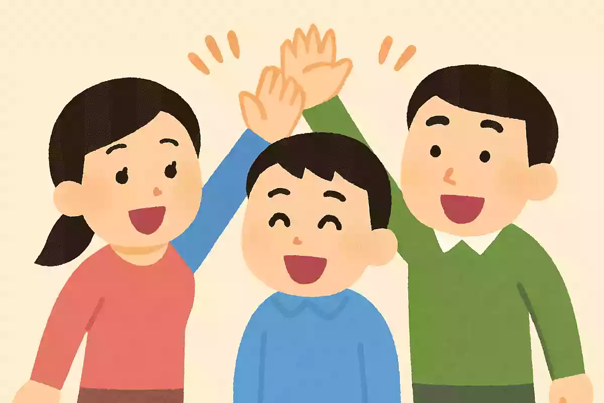 「みんな優勝とってくれるかな?」「いいとも!」