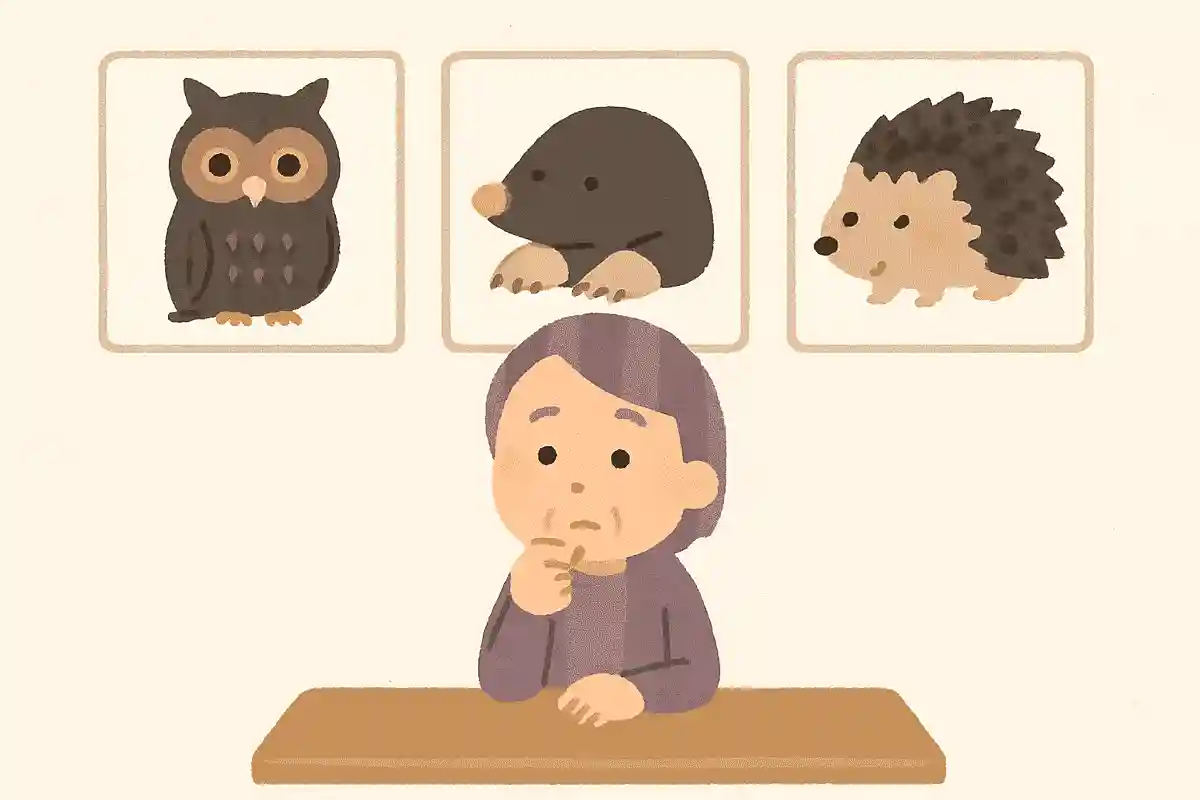 夜行性、モグラの仲間、トゲトゲ