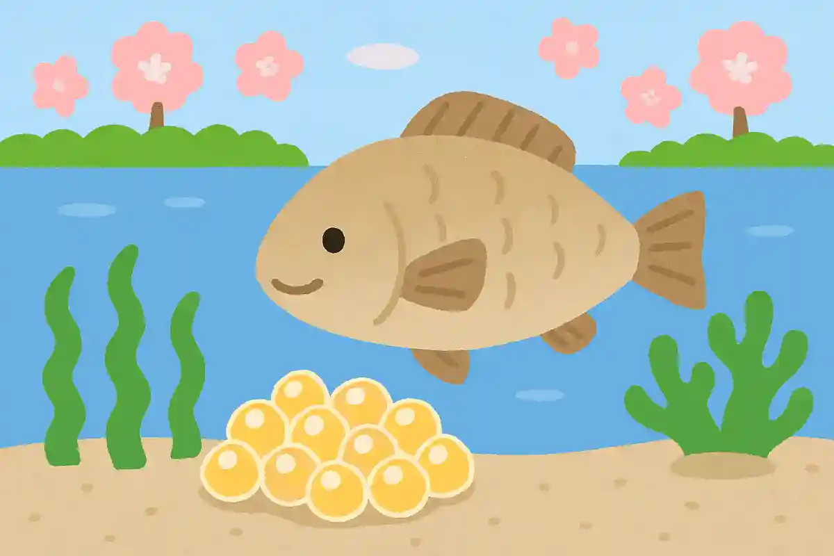 春に卵を産む魚は何かな？
