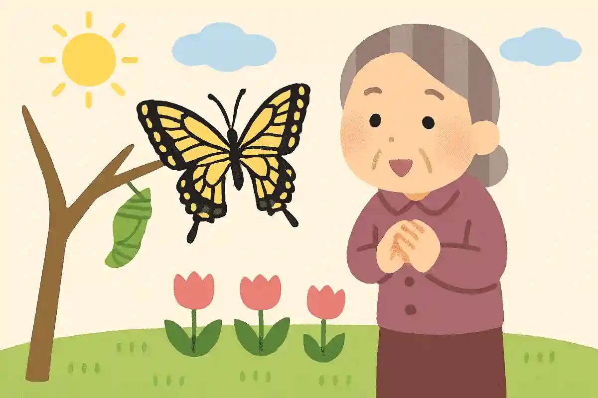 アゲハチョウの羽化は早朝にしかみられない