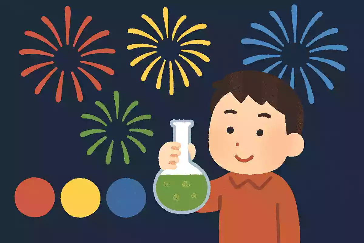 花火の色は化学反応の結果