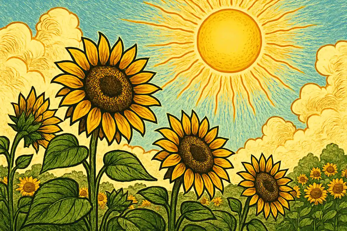 成長期のヒマワリは太陽がある方向を向いて咲いている。○か×か?