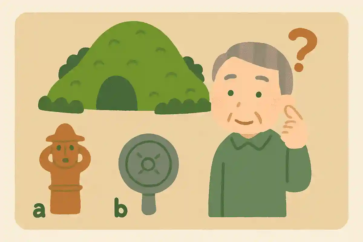 日本では死者の魂をしずめるために古墳の中に何をいれていたでしょうか?