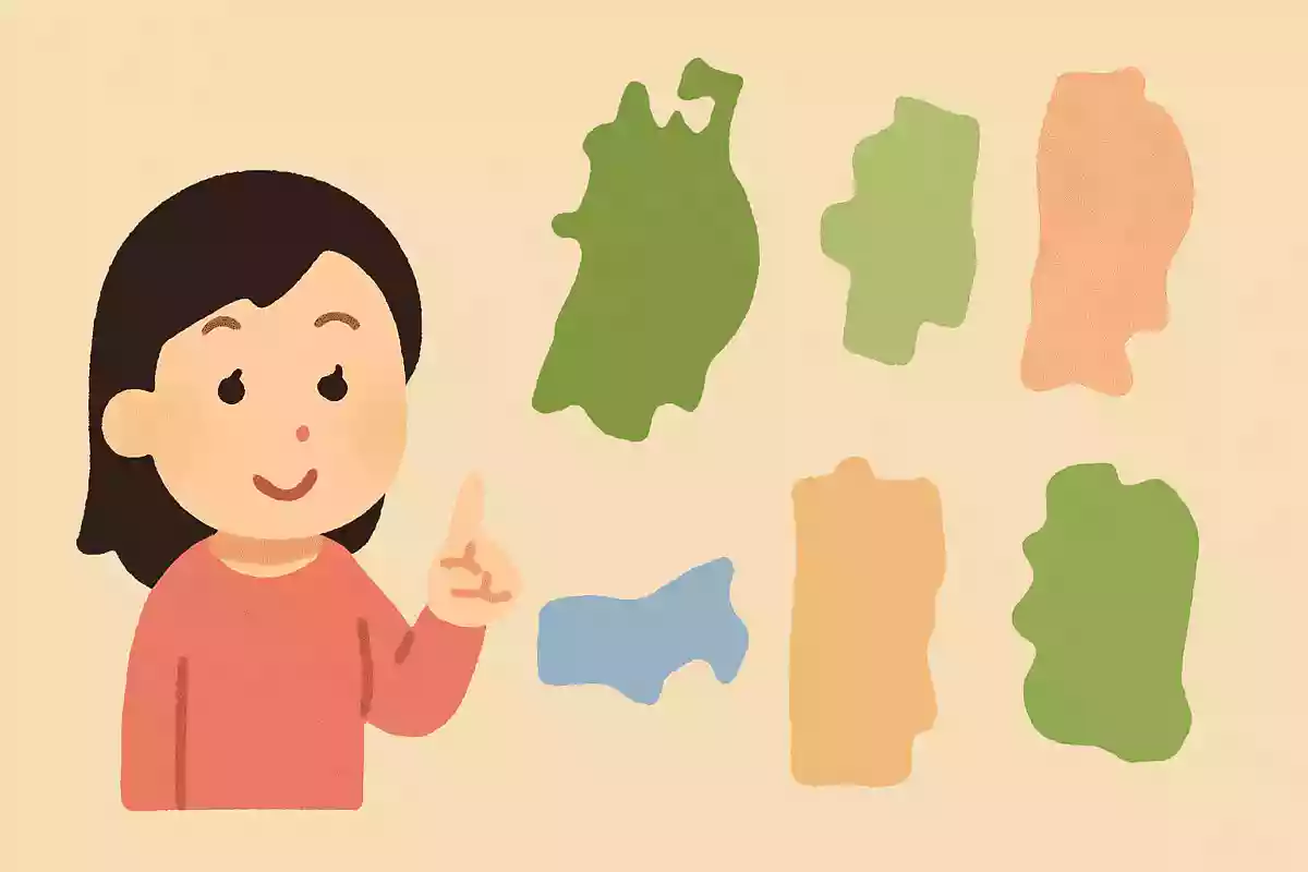 次のうち「東北地方」にある県はどれ？