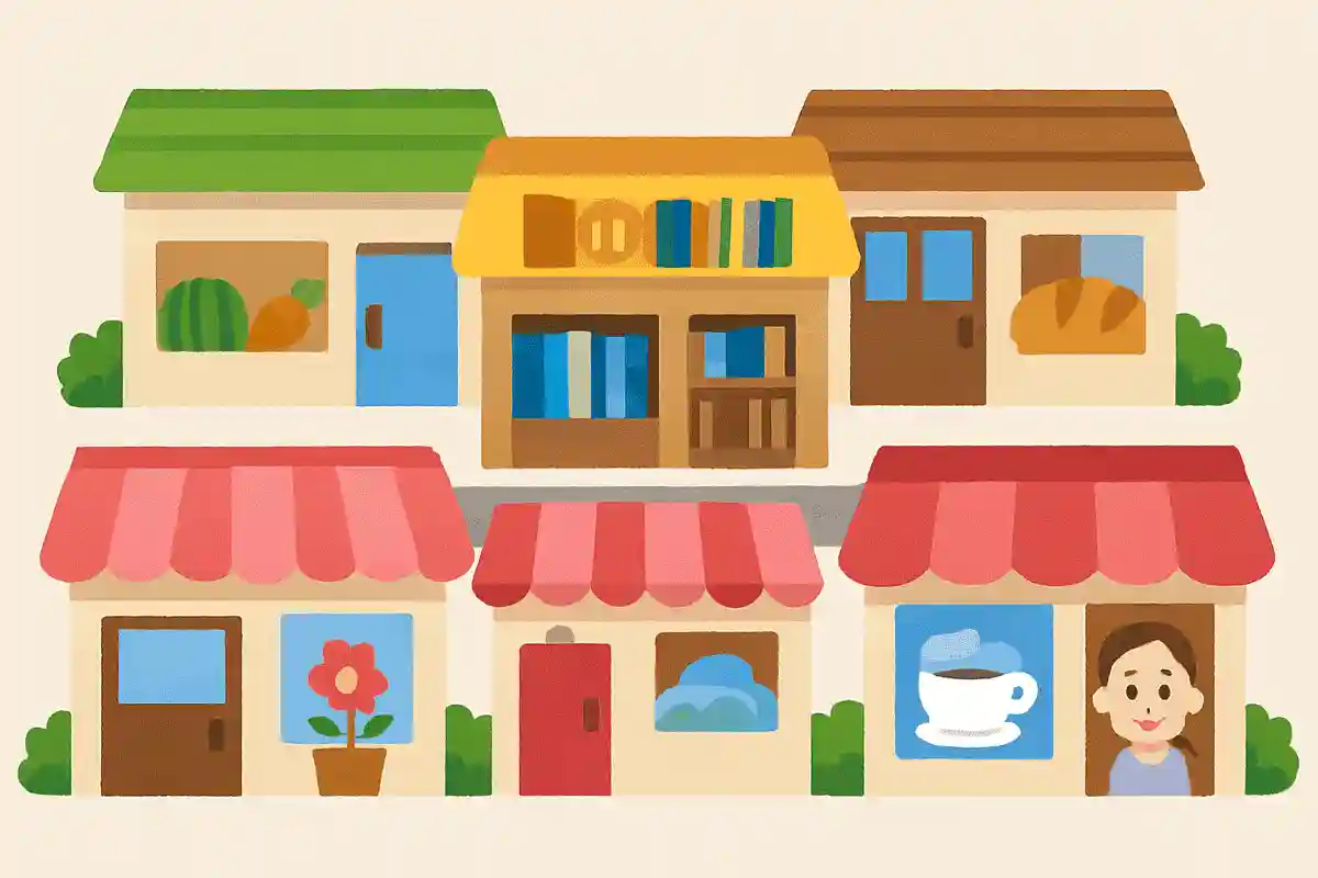 道を挟んでABCDEFのお店が3軒ずつ並んでいます。「Aの右隣は本屋」「本屋の前は花屋」「花屋の隣はパン屋」「Dの前はE」「Eの隣は美容院」「Eとカフェは道の同じ側にある」Aは中央にあります。Aは何屋さんでしょうか？