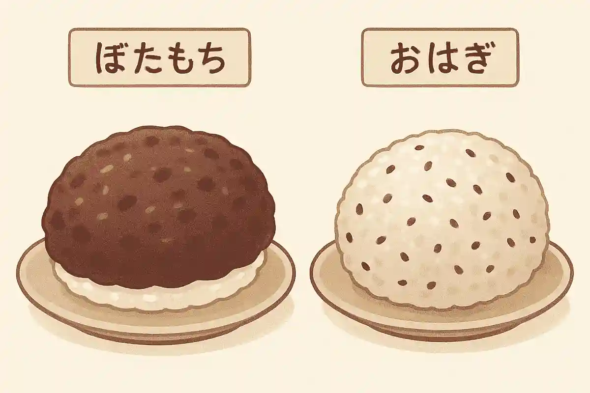 「ぼたもち」と「おはぎ」の違いは何でしょうか？